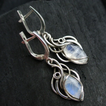 Vintage White Opal Drop Earrings