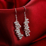 Vintage Drop Silver Regen Earrings