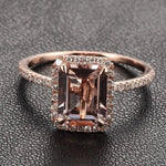 Vintge Rose Glass Ring