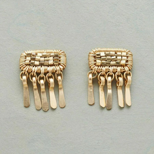Vintage Gold Drop Earrings