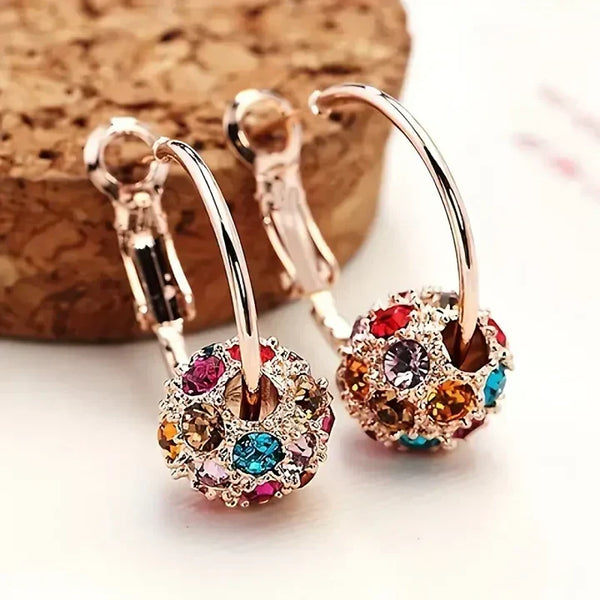 Colourful Gold Earrings