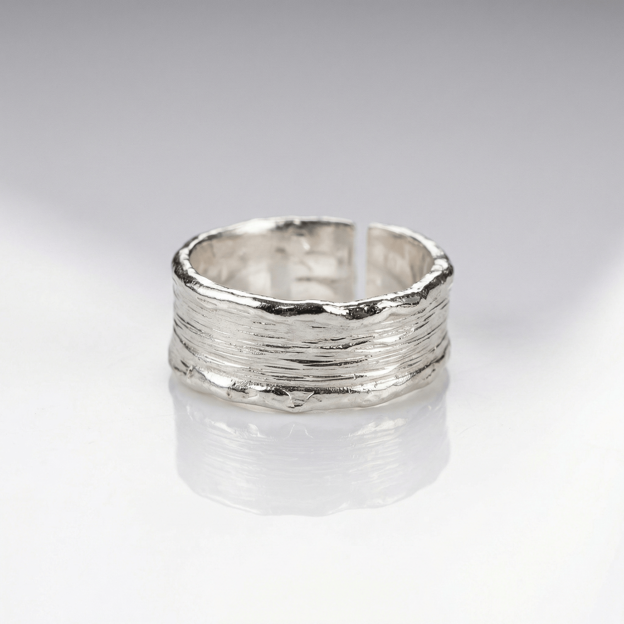 Handmade Gold Silver Two Tone Ring — (Adjustable)