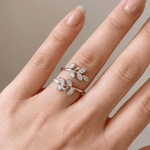 Gold Leaf Wrap Ring — (Adjustable)