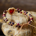 Radiant Jasper Heart Bracelet