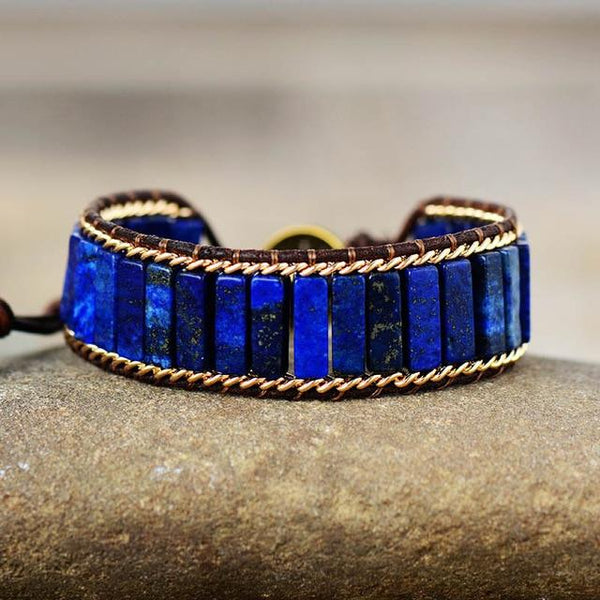 Vibrant Lapis Lazuli Protection Bracelet
